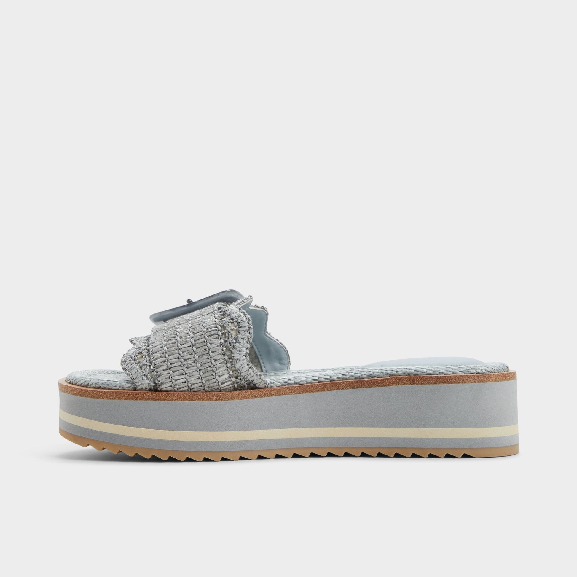 Wavynelly Other Blue Women's Flats - Slide sandal, Platform Aldo Other Blue