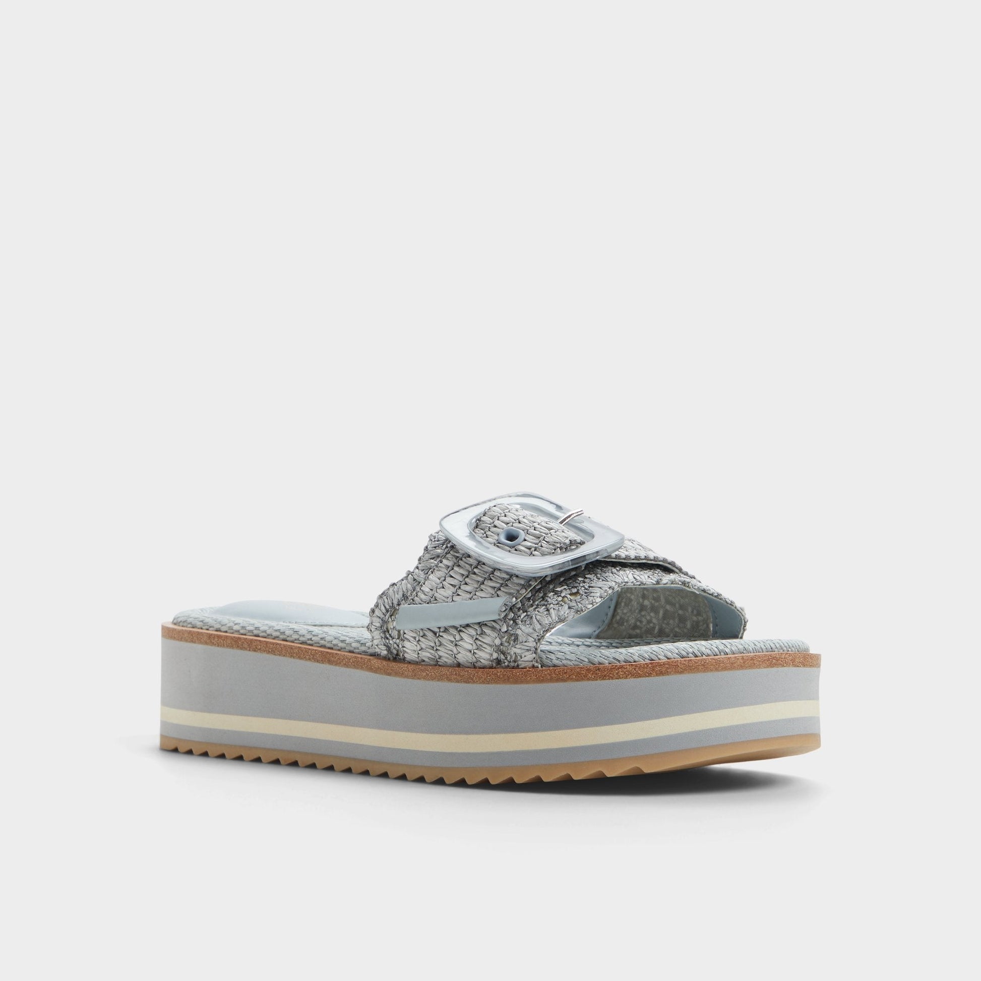 Wavynelly Other Blue Women's Flats - Slide sandal, Platform Aldo Other Blue