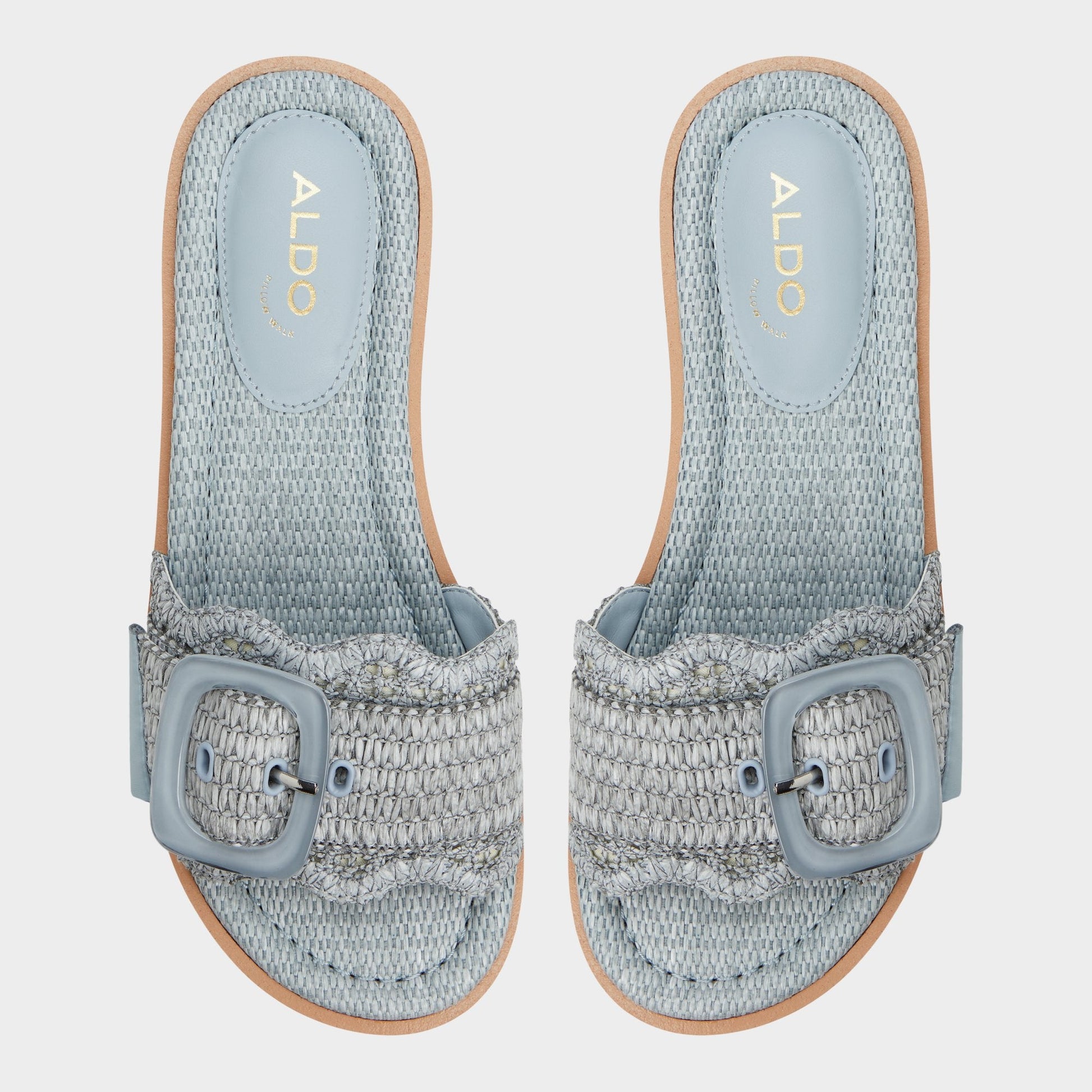 Wavynelly Other Blue Women's Flats - Slide sandal, Platform Aldo Other Blue
