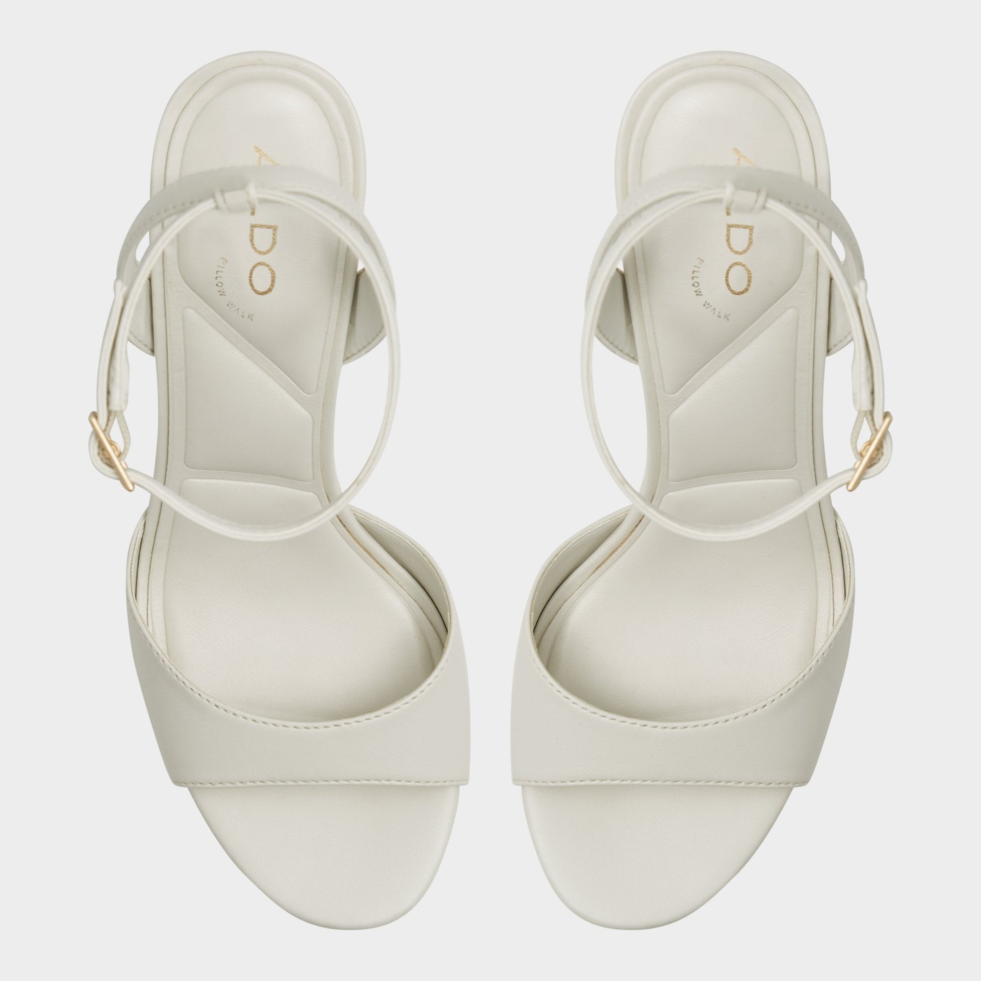 Valoria White Women's Platform sandals - Strappy heeled sandal Aldo White