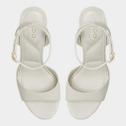Valoria White Women's Platform sandals - Strappy heeled sandal Aldo White