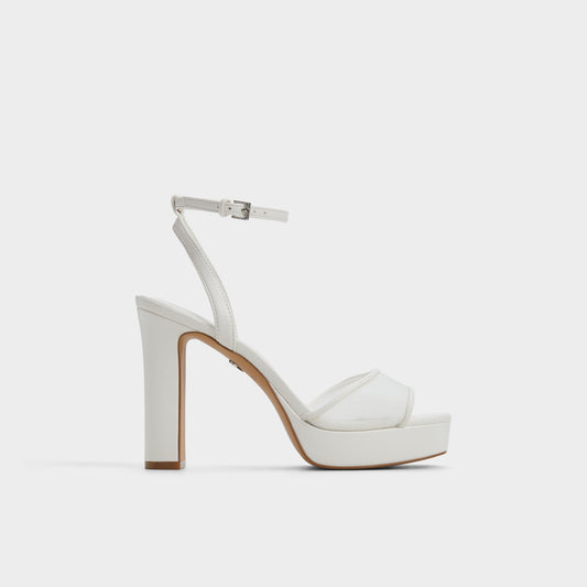 Chicglimmer Other White Women's Platform sandals - Strappy heeled sandal, Block heel Aldo Other White