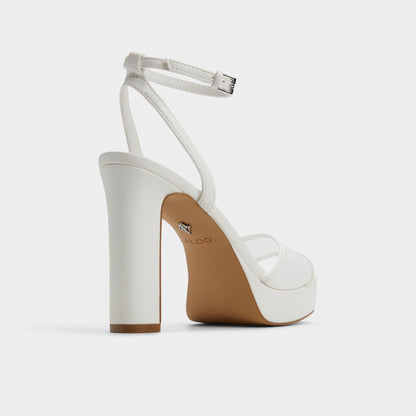 Chicglimmer Other White Women's Platform sandals - Strappy heeled sandal, Block heel Aldo Other White