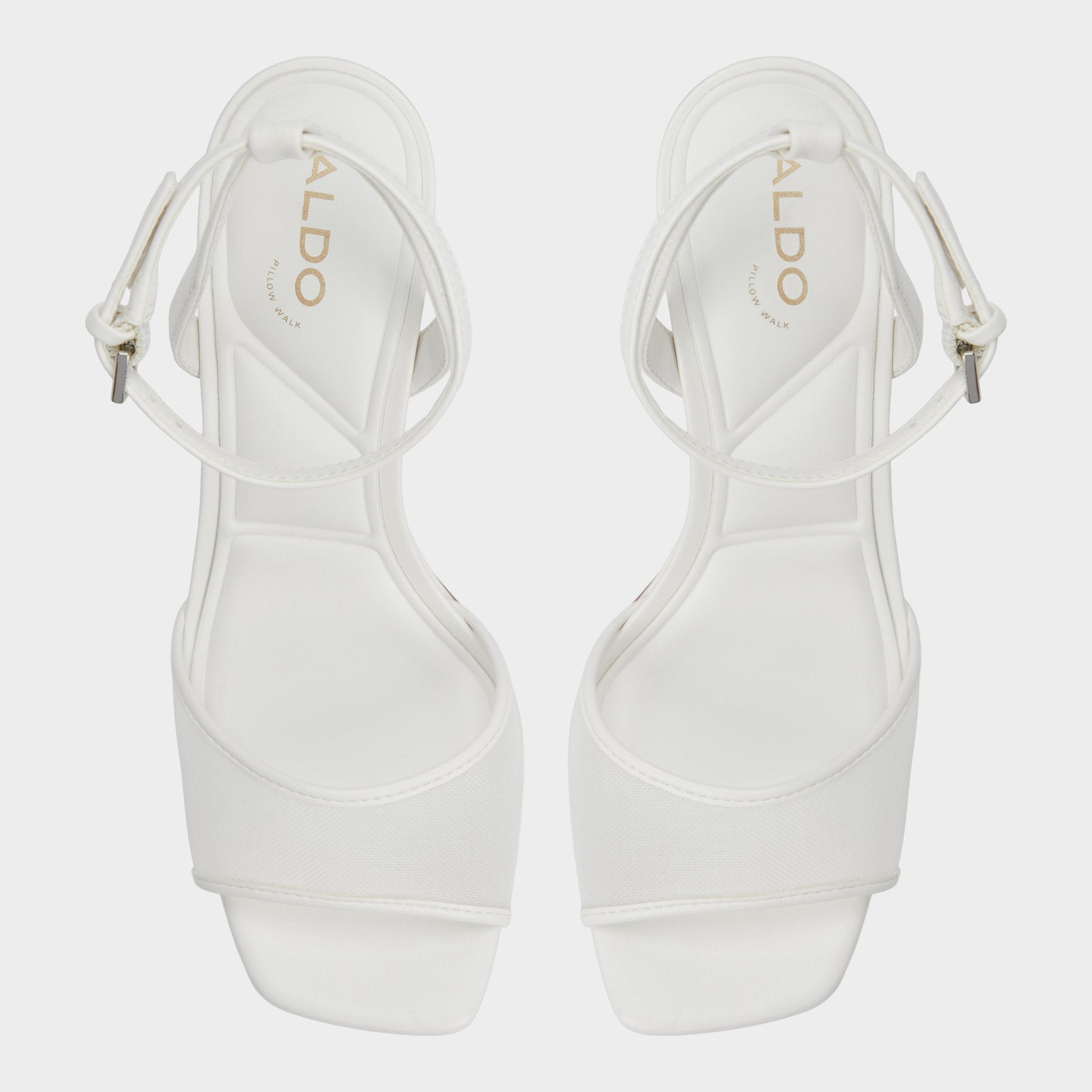Chicglimmer Other White Women's Platform sandals - Strappy heeled sandal, Block heel Aldo Other White