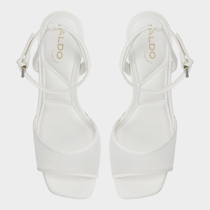 Chicglimmer Other White Women's Platform sandals - Strappy heeled sandal, Block heel Aldo Other White