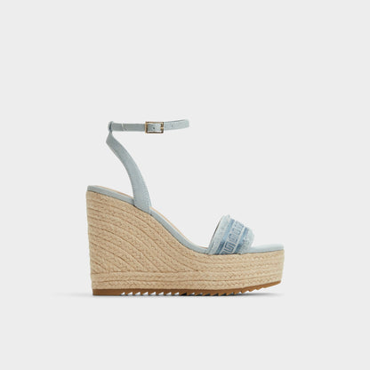 Aberitram Denim Women's Platform sandals - Wedge sandal Aldo Denim