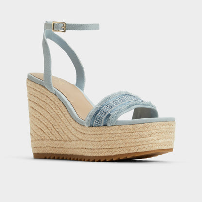 Aberitram Denim Women's Platform sandals - Wedge sandal Aldo Denim