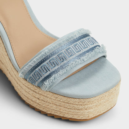 Aberitram Denim Women's Platform sandals - Wedge sandal Aldo Denim