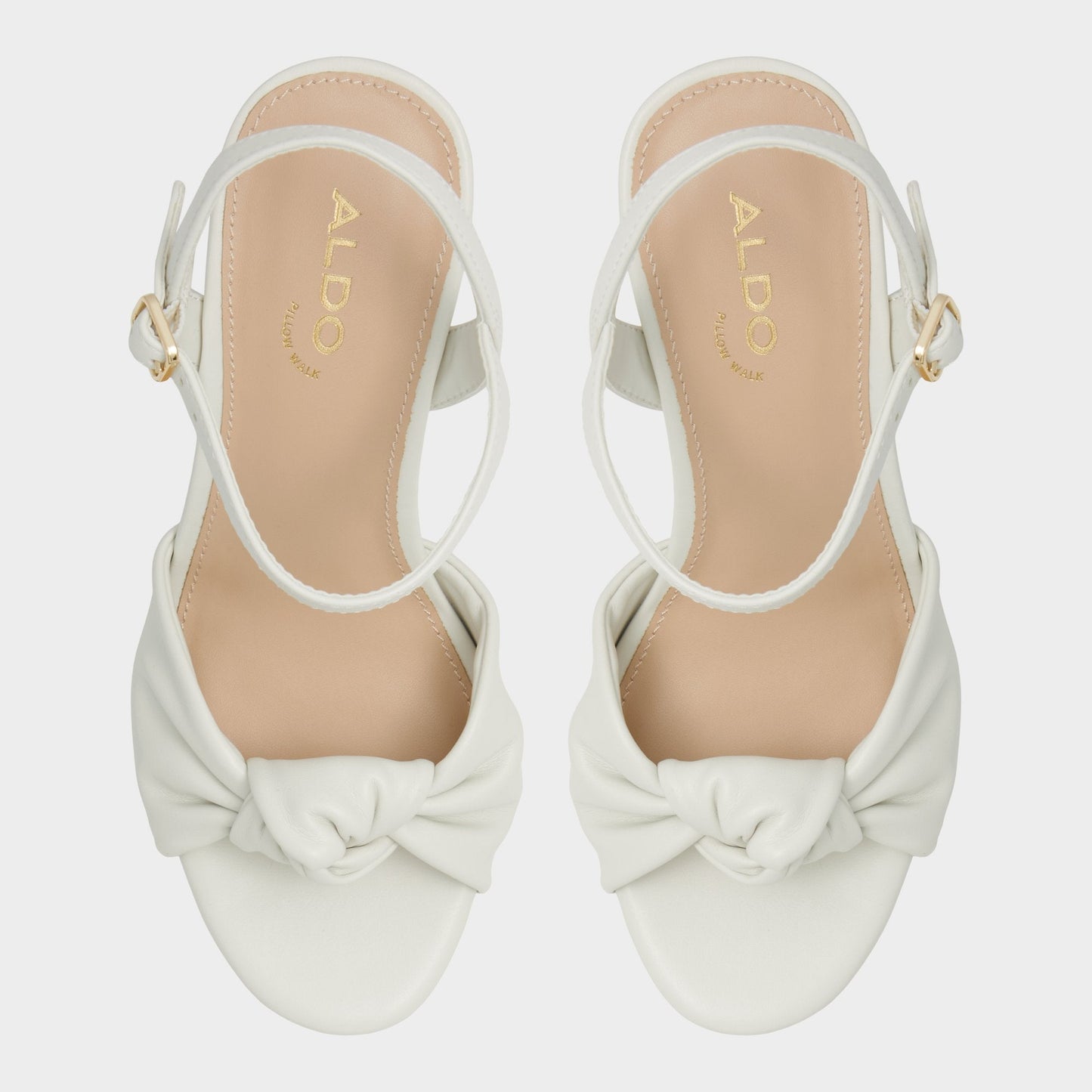 Ulialdan White/Bone Women's Platform sandals - Strappy heeled sandal, Platform Aldo White/Bone