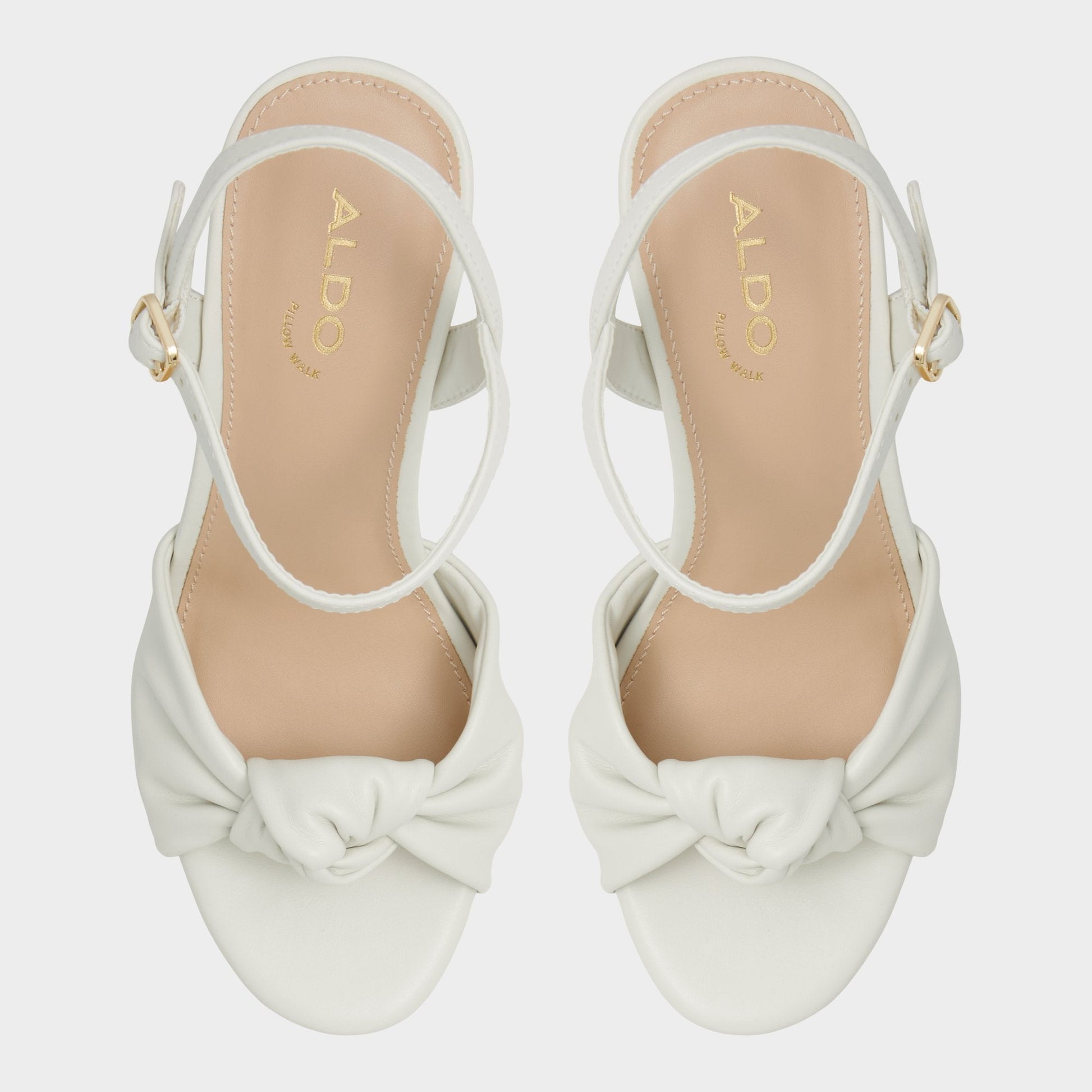 Ulialdan White/Bone Women's Platform sandals - Strappy heeled sandal, Platform Aldo White/Bone