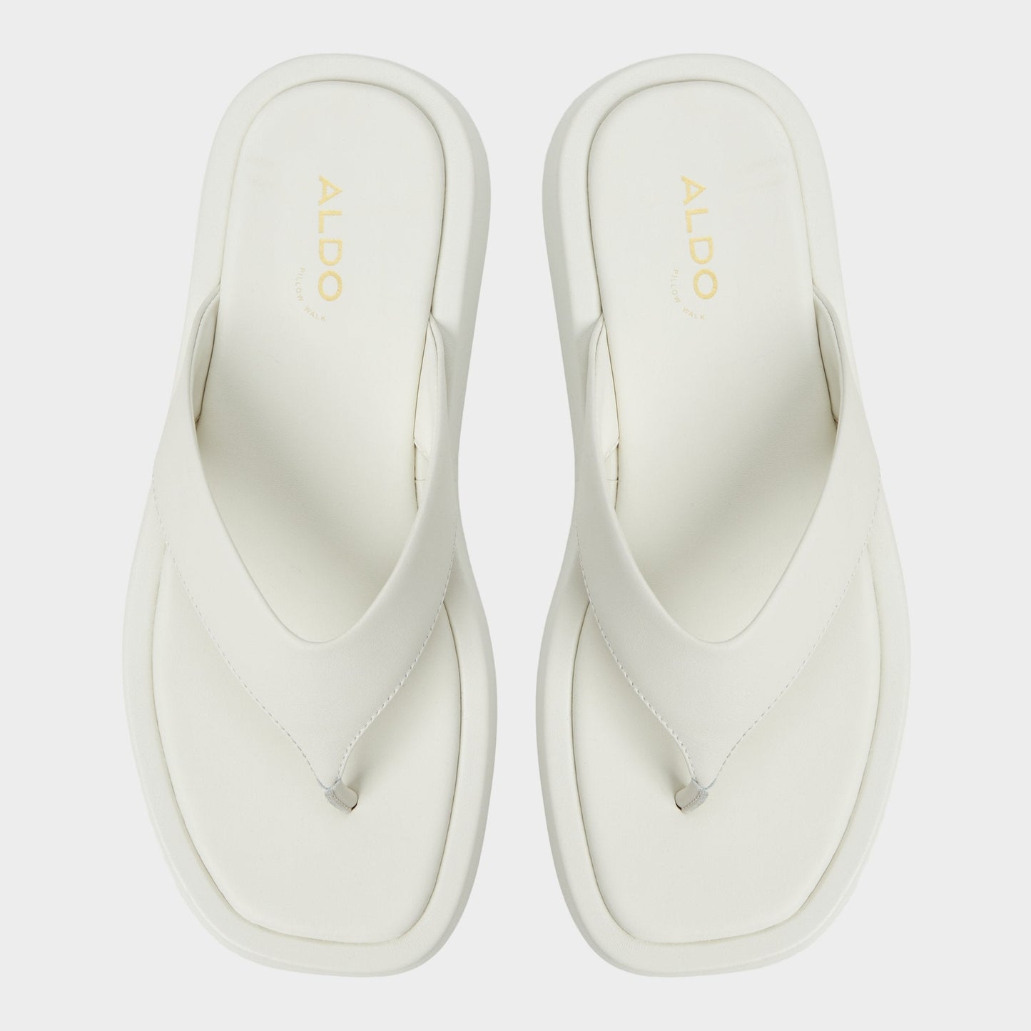 Grettle White/Bone Women's Flats - Flip flop, Flatform Aldo White/bone