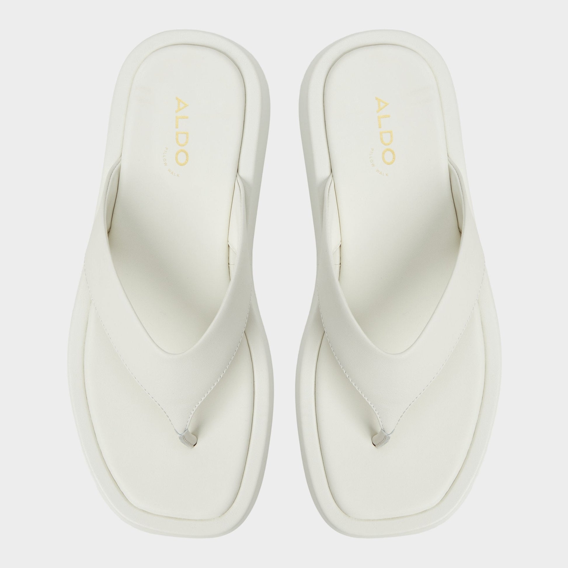 Grettle White/Bone Women's Flats - Flip flop, Flatform Aldo White/bone