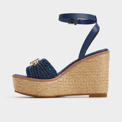 Ybylin Navy Women's Platform sandals - Wedge sandal Aldo Navy