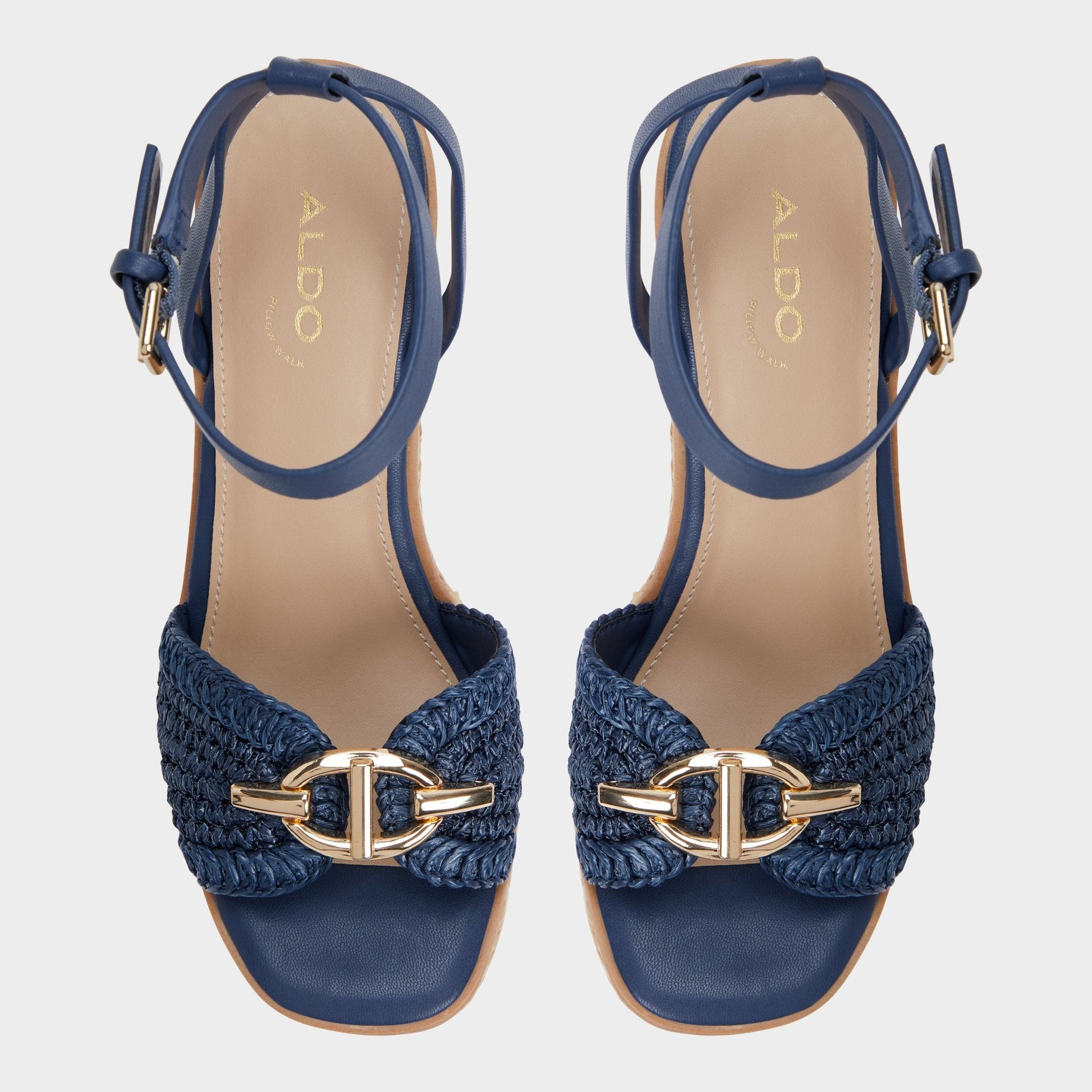 Ybylin Navy Women's Platform sandals - Wedge sandal Aldo Navy