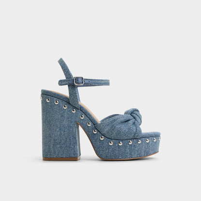 Ulialdan Blue Combo Women's Platform sandals - Strappy heeled sandal Aldo Blue Combo