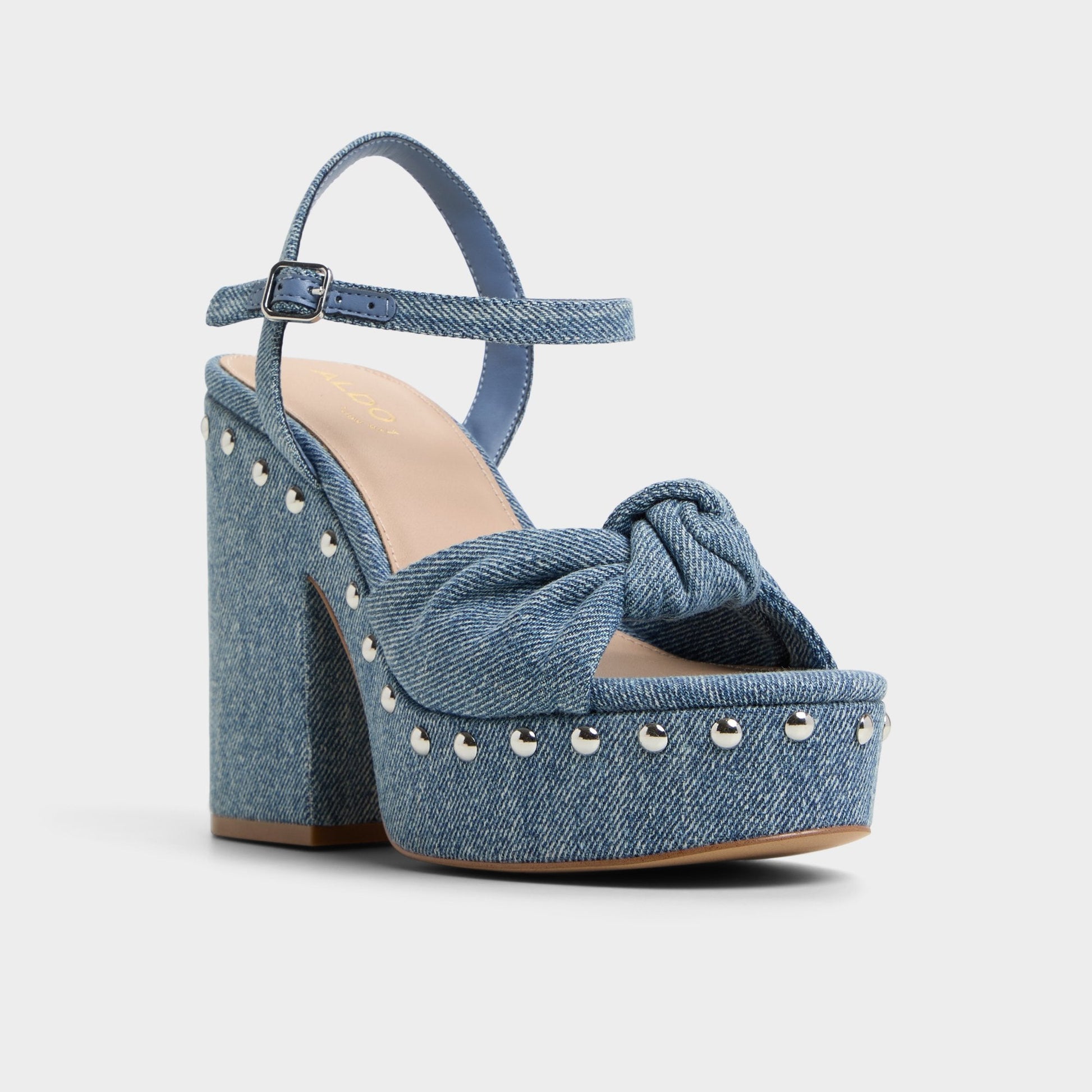 Ulialdan Blue Combo Women's Platform sandals - Strappy heeled sandal Aldo Blue Combo