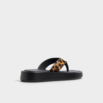 Grettle Brown Multi Women's Flats - Flip flop, Platform Aldo Brown Multi
