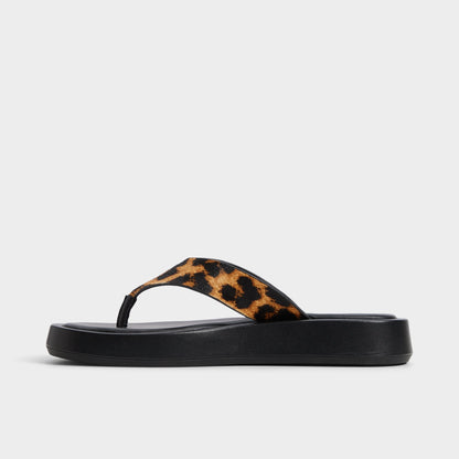 Grettle Brown Multi Women's Flats - Flip flop, Platform Aldo Brown Multi