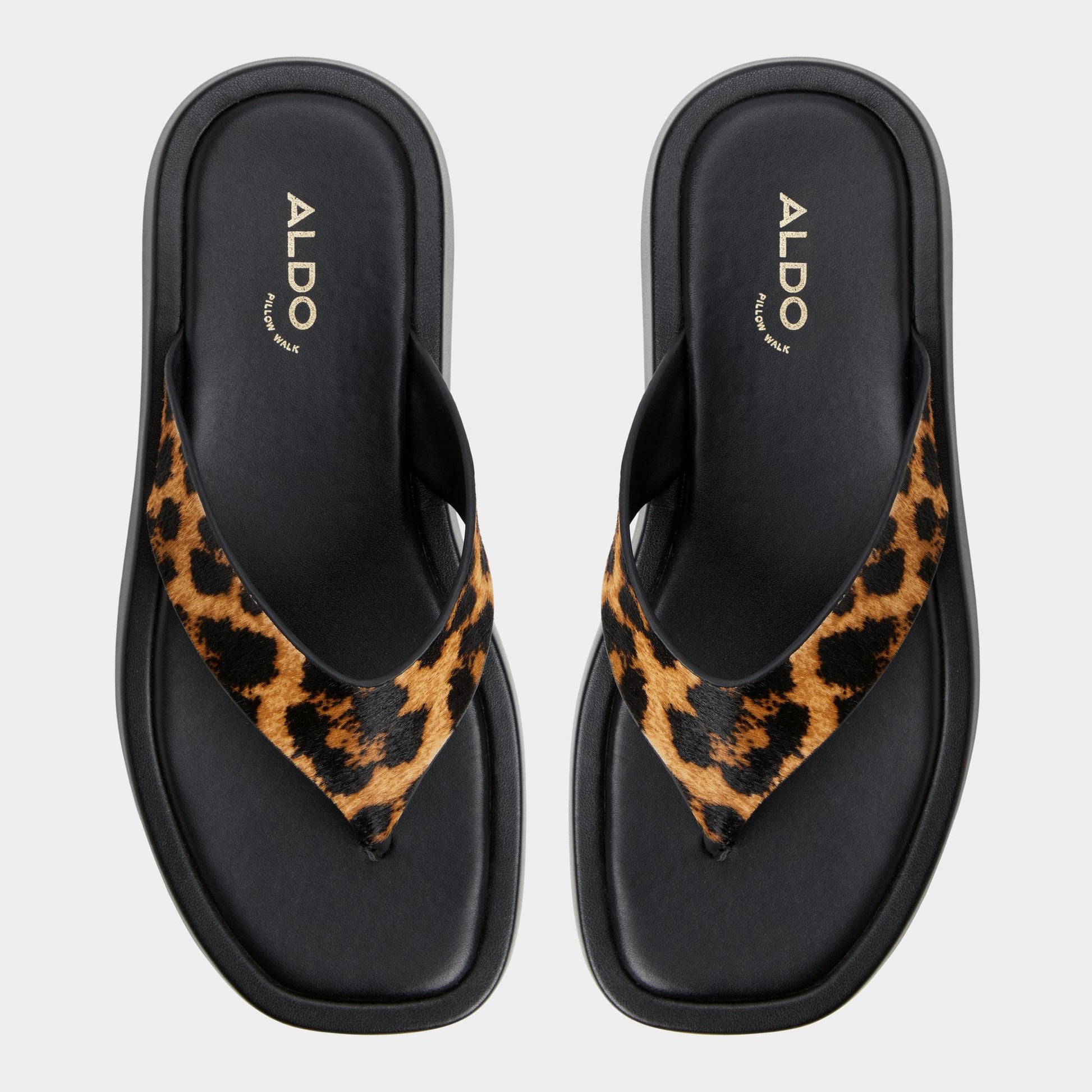 Grettle Brown Multi Women's Flats - Flip flop, Platform Aldo Brown Multi