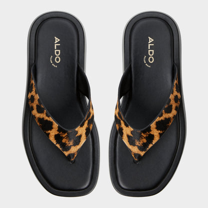 Grettle Brown Multi Women's Flats - Flip flop, Platform Aldo Brown Multi