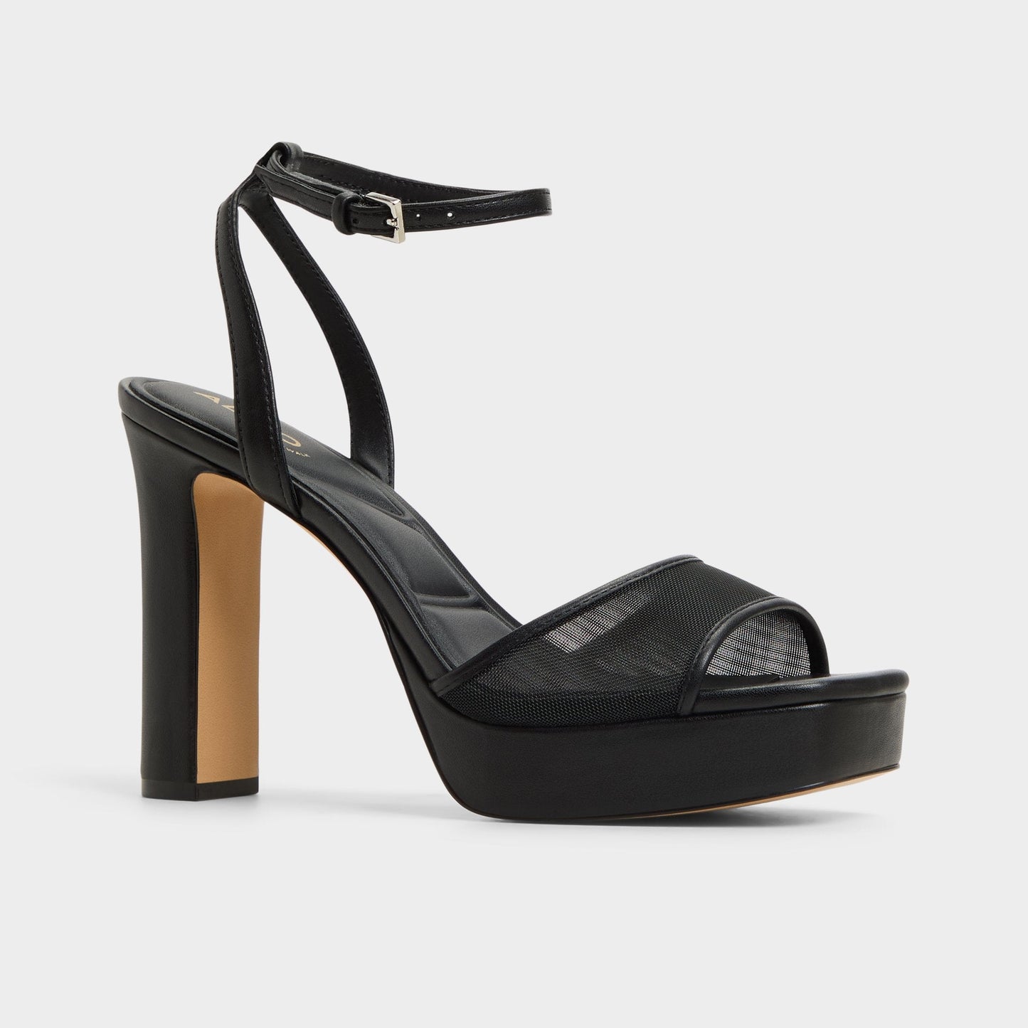 Chicglimmer Black Women's Platform sandals - Strappy heeled sandal, Block heel Aldo Black