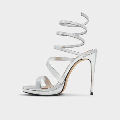Katswirl in Silver - Strappy sandal, Stiletto platform Aldo Silver