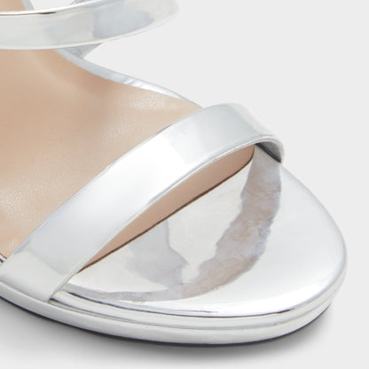 Katswirl in Silver - Strappy sandal, Stiletto platform Aldo Silver