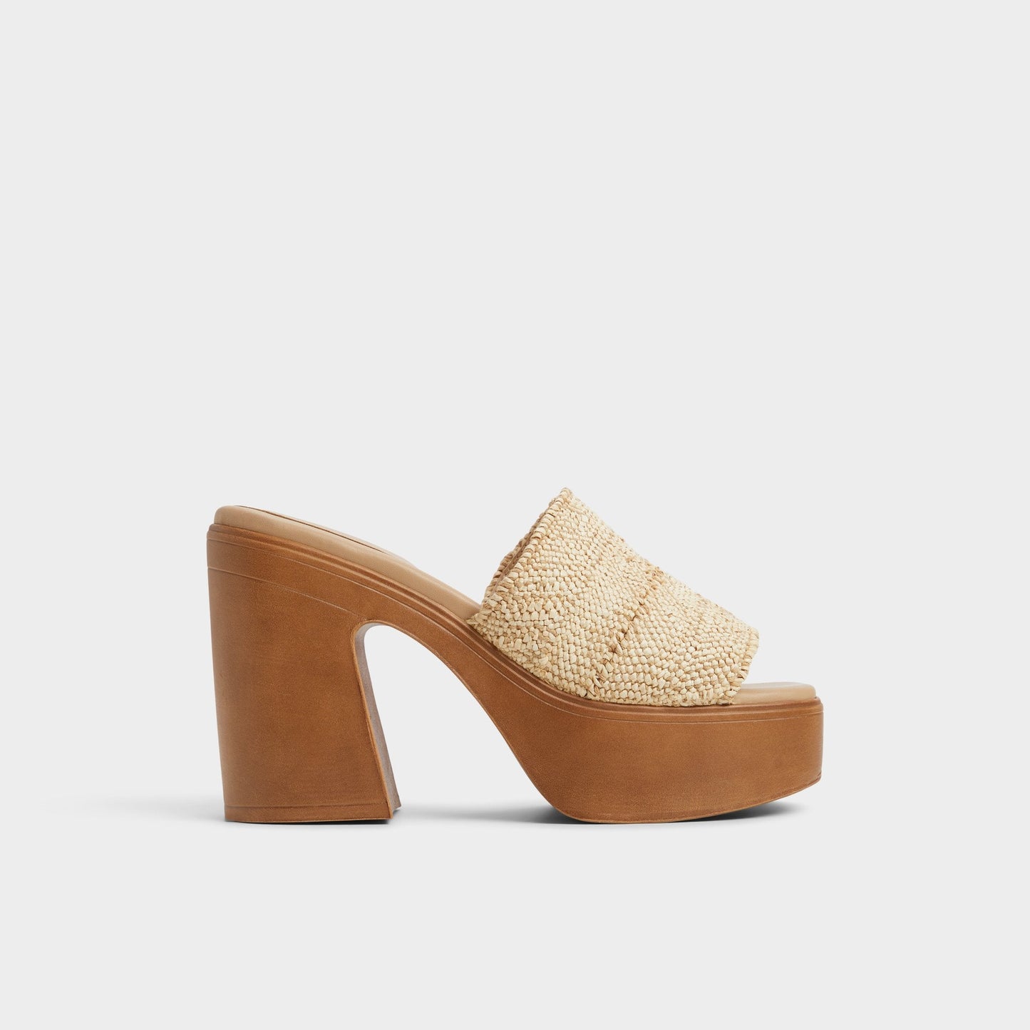 Maysee Natural Women's Platform sandals - Heeled mule, Platform Aldo Natural