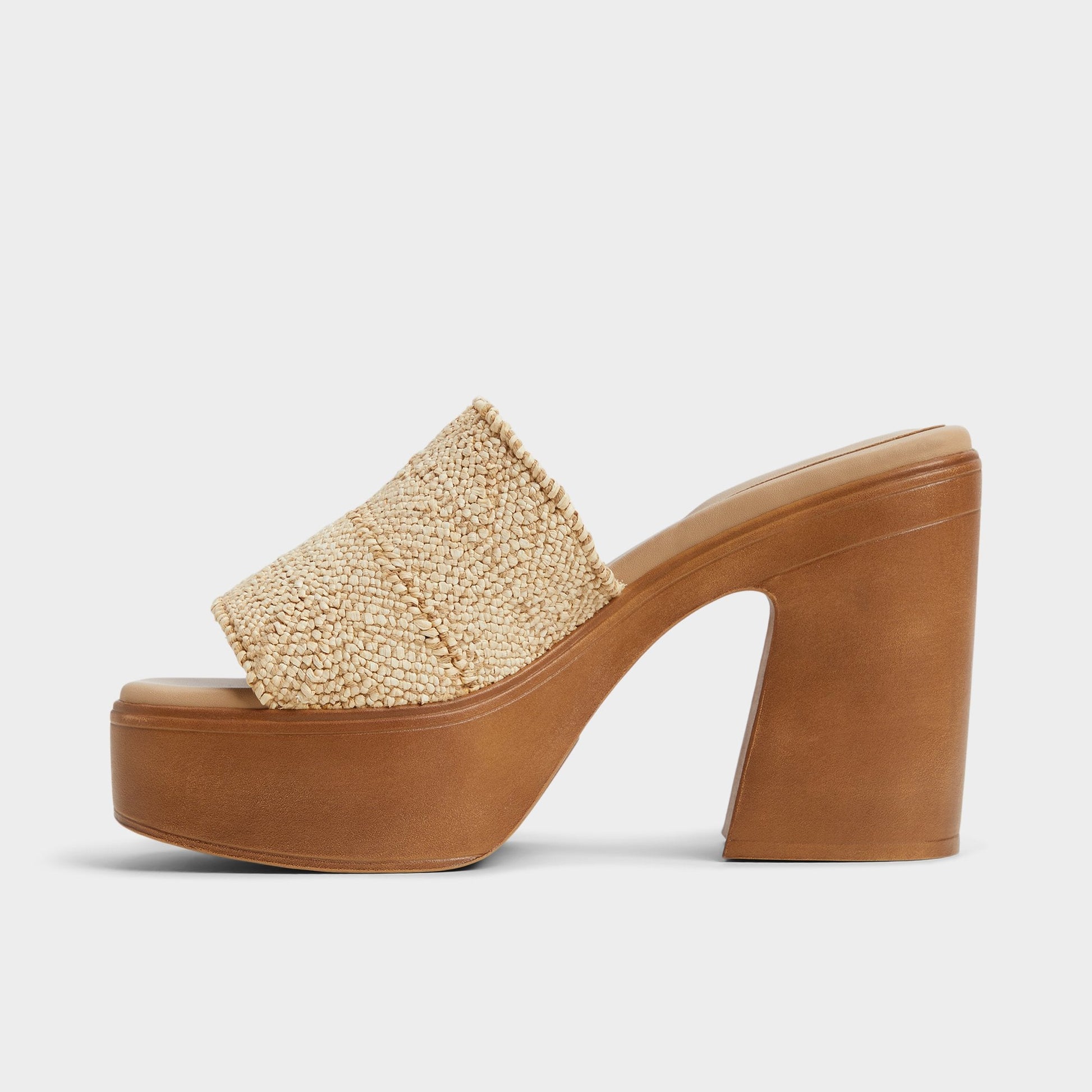 Maysee Natural Women's Platform sandals - Heeled mule, Platform Aldo Natural