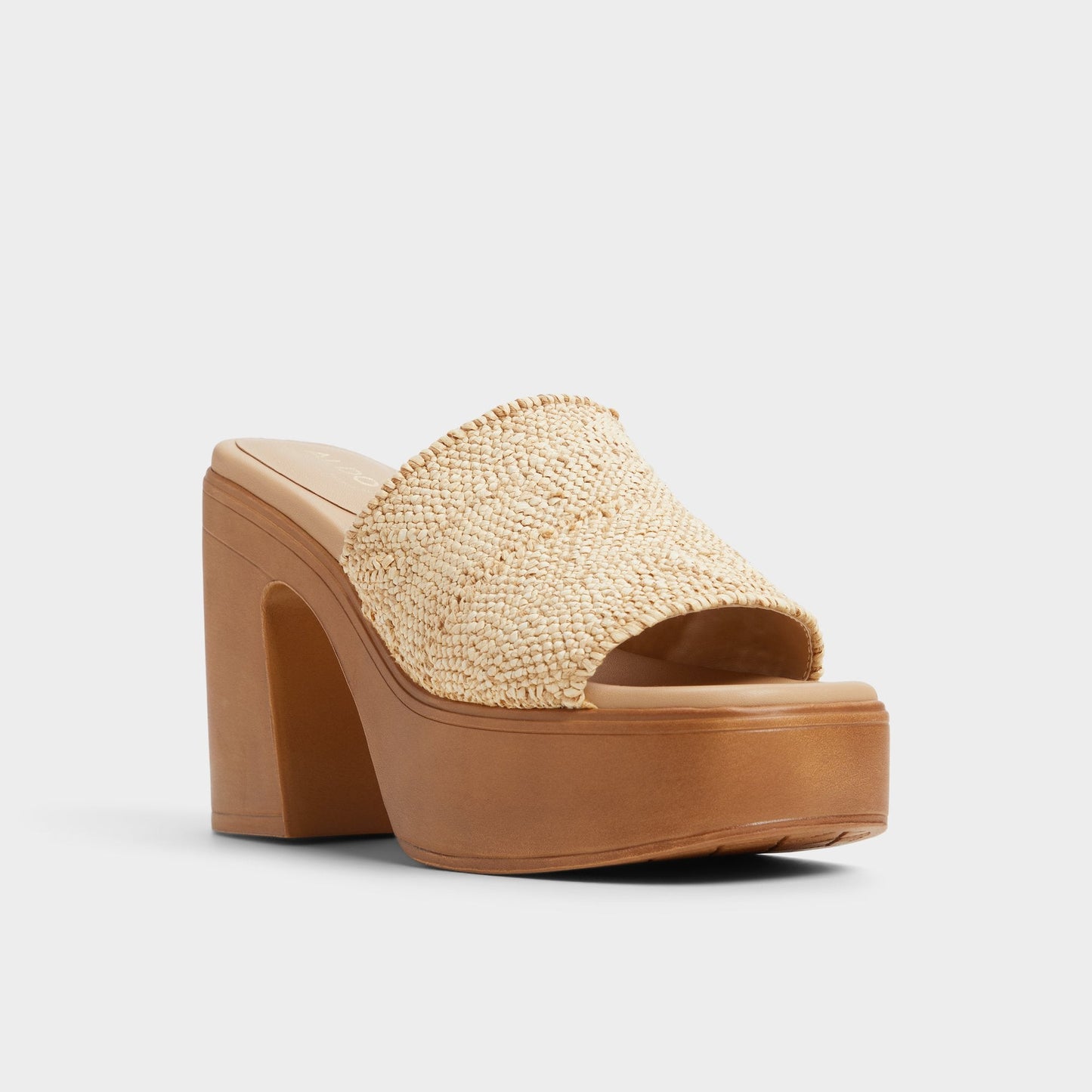 Maysee Natural Women's Platform sandals - Heeled mule, Platform Aldo Natural