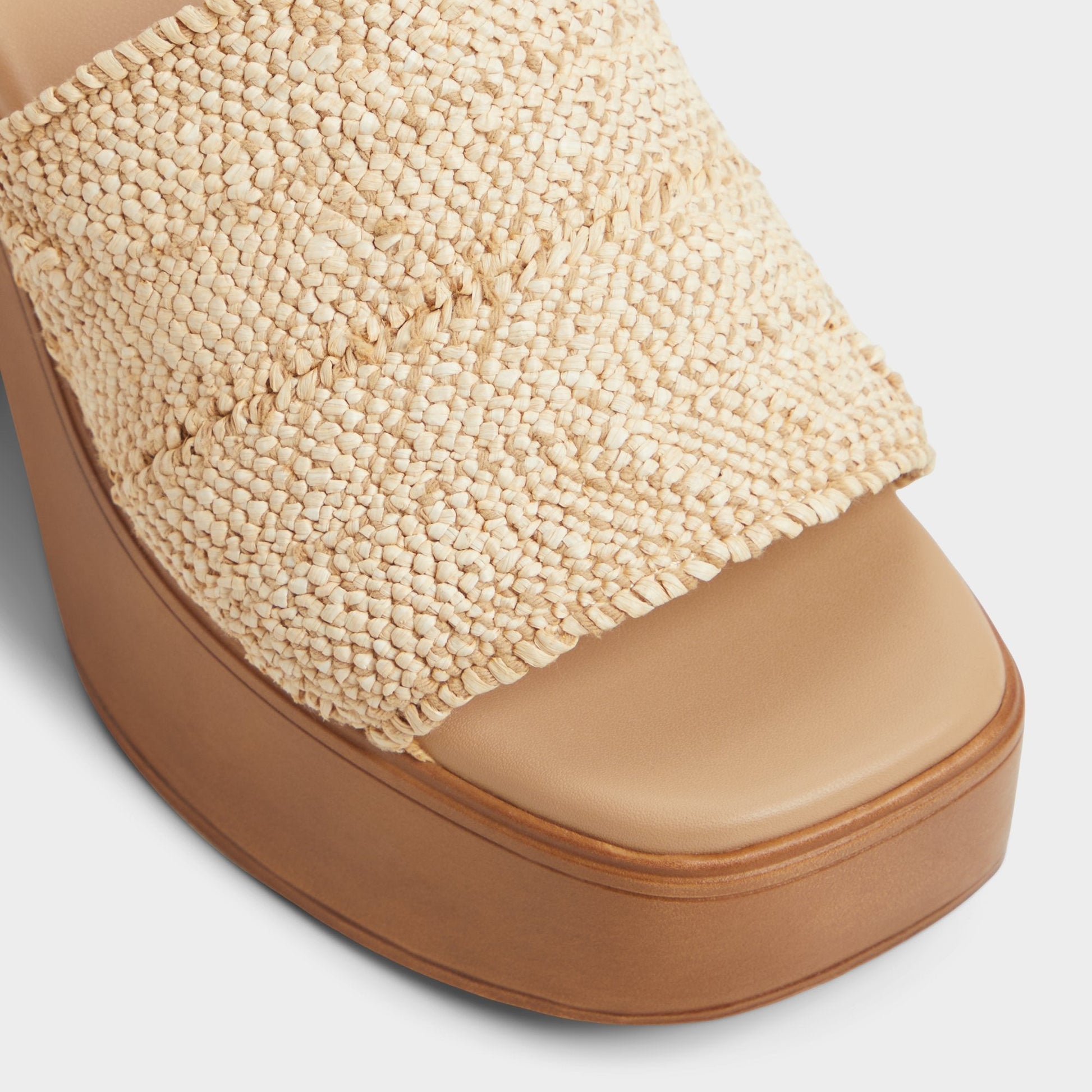 Maysee Natural Women's Platform sandals - Heeled mule, Platform Aldo Natural