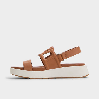 Onuvia Medium Brown Women's Footbed sandals - Footbed sandal, Flatform Aldo Medium Brown