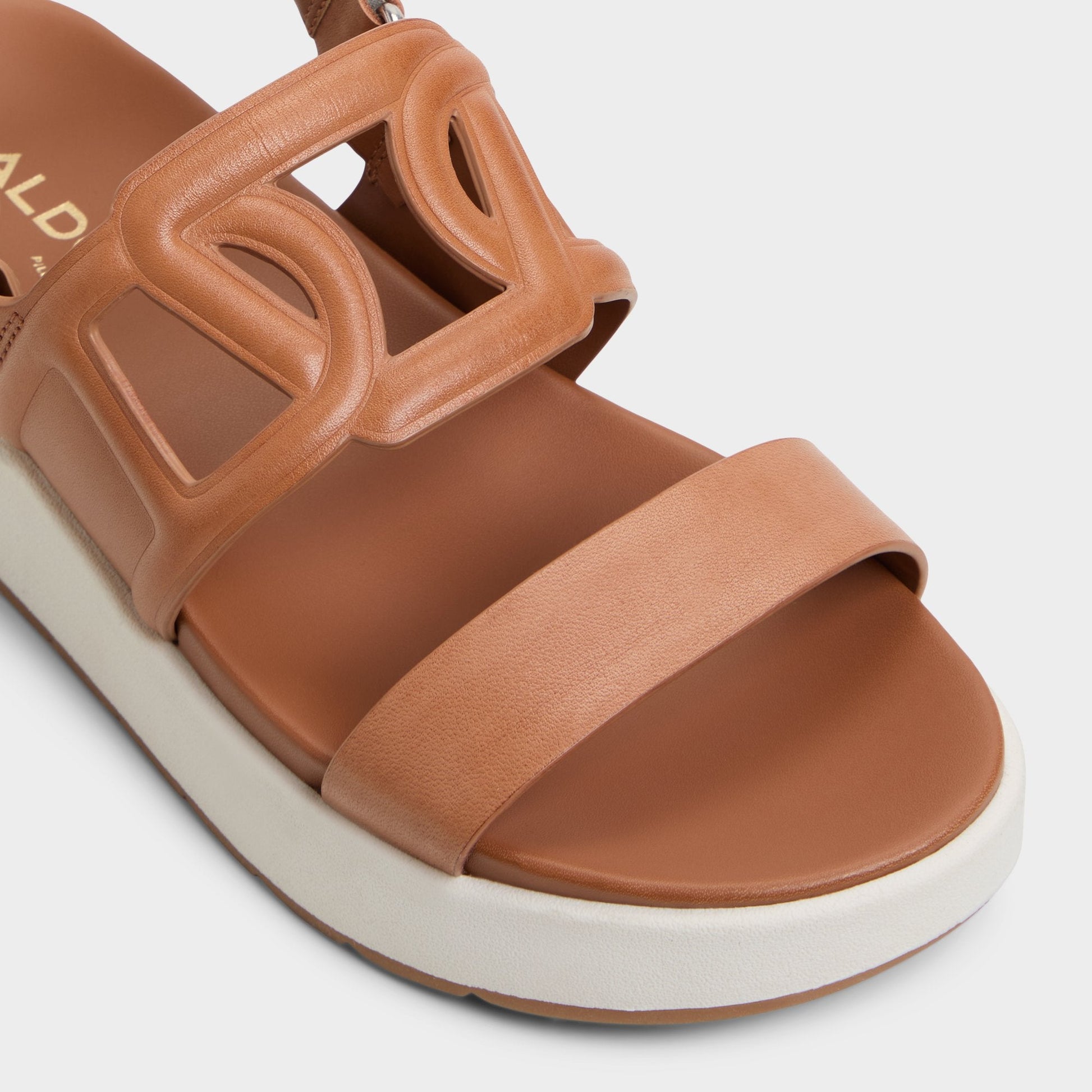 Onuvia Medium Brown Women's Footbed sandals - Footbed sandal, Flatform Aldo Medium Brown