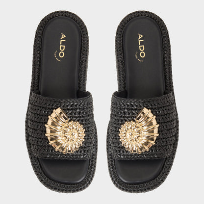 Justbeachy Black Women's Platform sandals - Flatform sandal Aldo Black