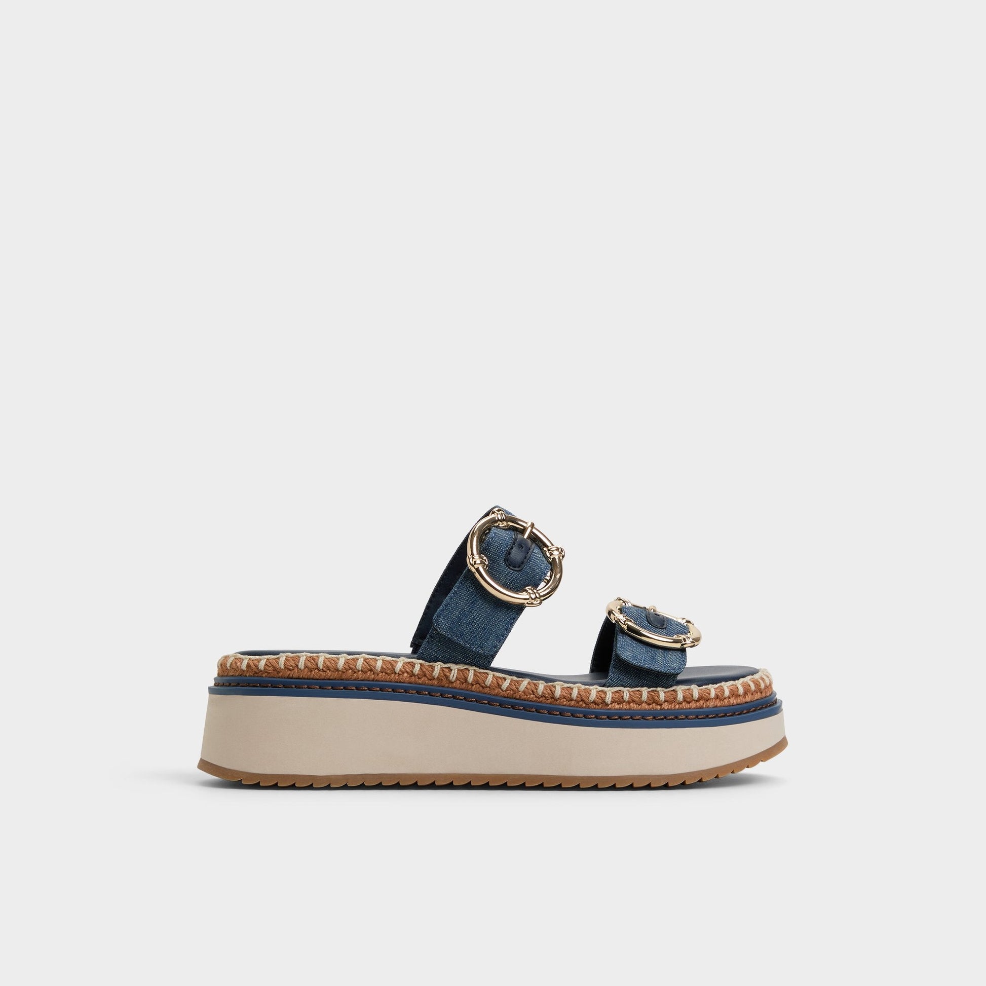 Kaeithien Dark Blue Women's Platform sandals - Slide sandal Aldo Dark Blue
