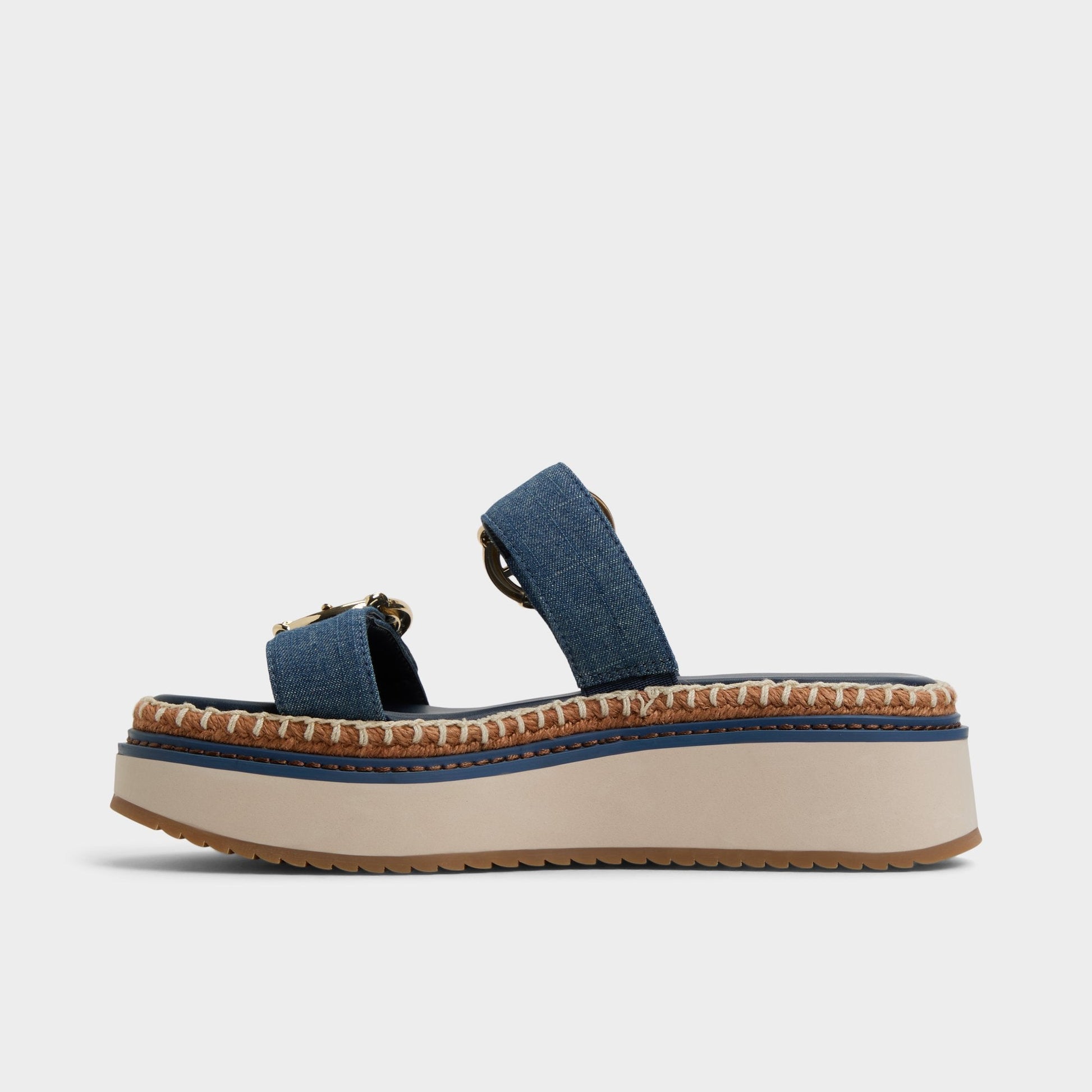Kaeithien Dark Blue Women's Platform sandals - Slide sandal Aldo Dark Blue