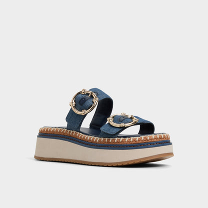 Kaeithien Dark Blue Women's Platform sandals - Slide sandal Aldo Dark Blue
