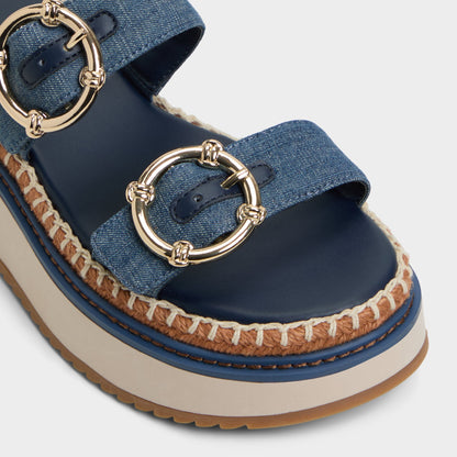 Kaeithien Dark Blue Women's Platform sandals - Slide sandal Aldo Dark Blue