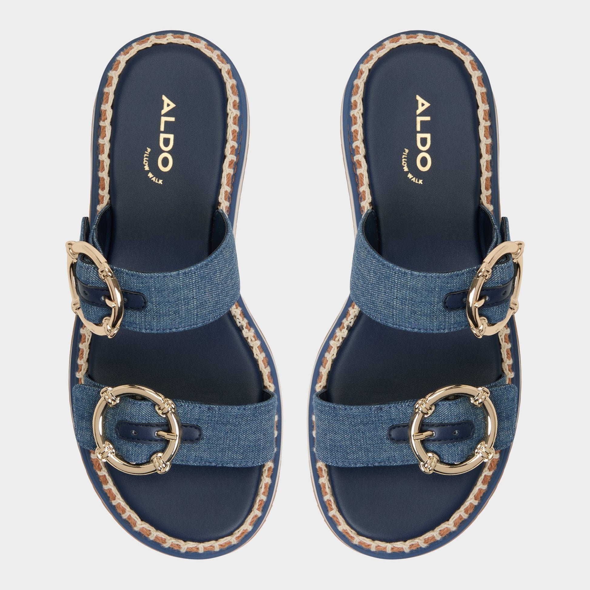 Kaeithien Dark Blue Women's Platform sandals - Slide sandal Aldo Dark Blue