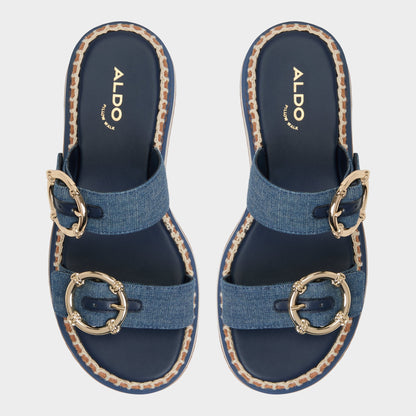 Kaeithien Dark Blue Women's Platform sandals - Slide sandal Aldo Dark Blue