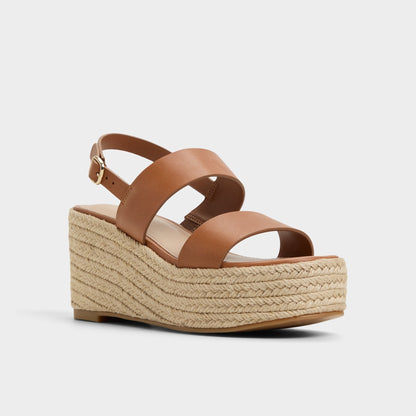 Keoni Medium Brown Women's Platform sandals - Wedge sandal Aldo Medium brown