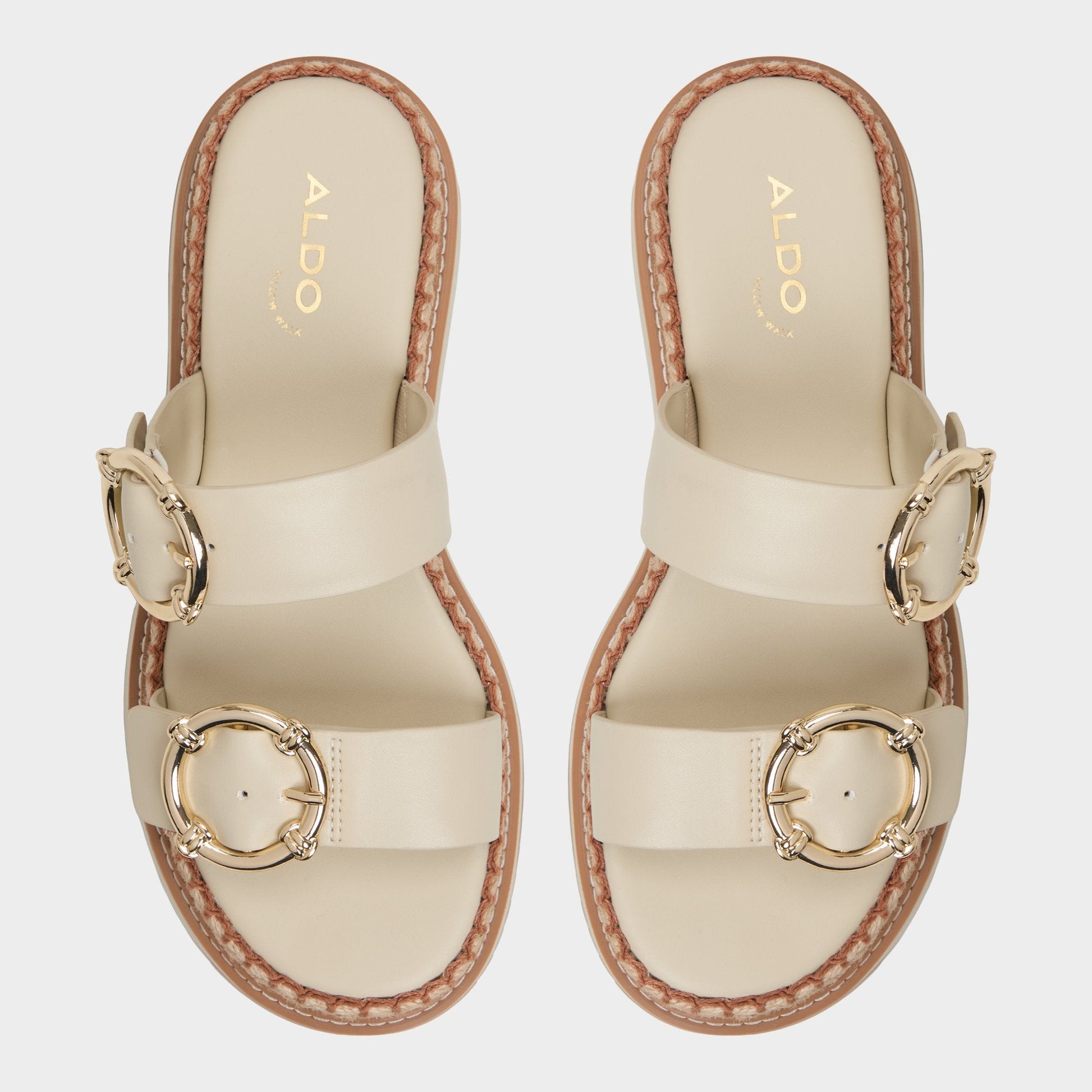 Kaeithien Bone Women's Platform sandals - Slide sandal Aldo Bone