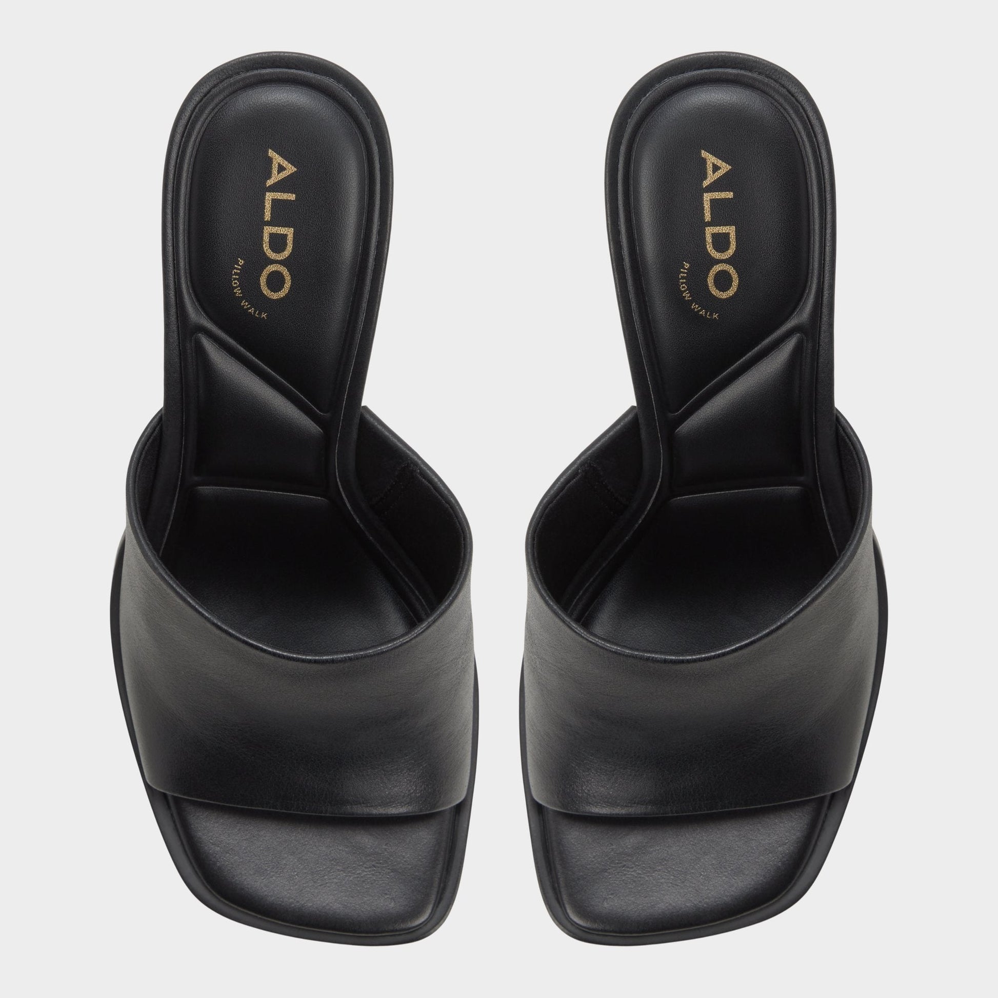 Re in Sophia Black - Heeled mule, Block heel Aldo Black