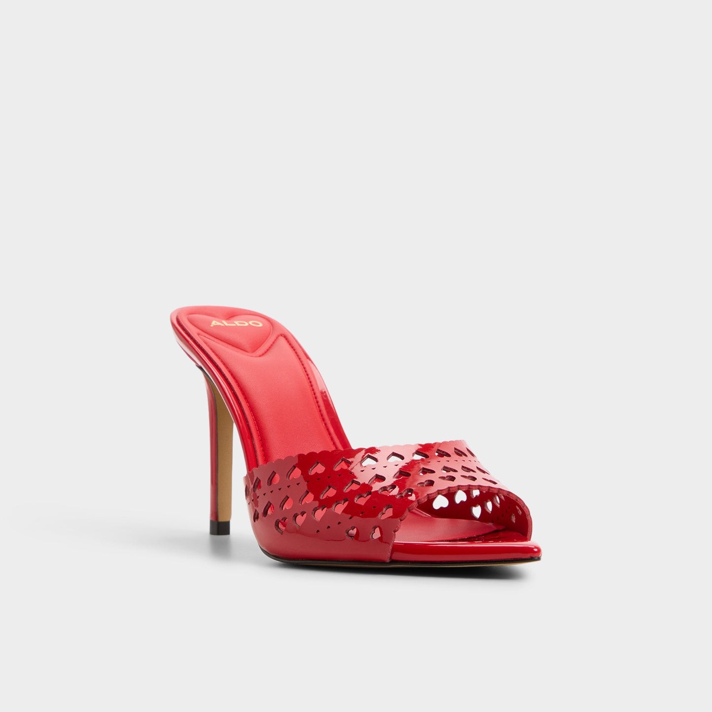 Lovemule in Medium Red - Heeled mule, Stiletto heel Aldo Medium red