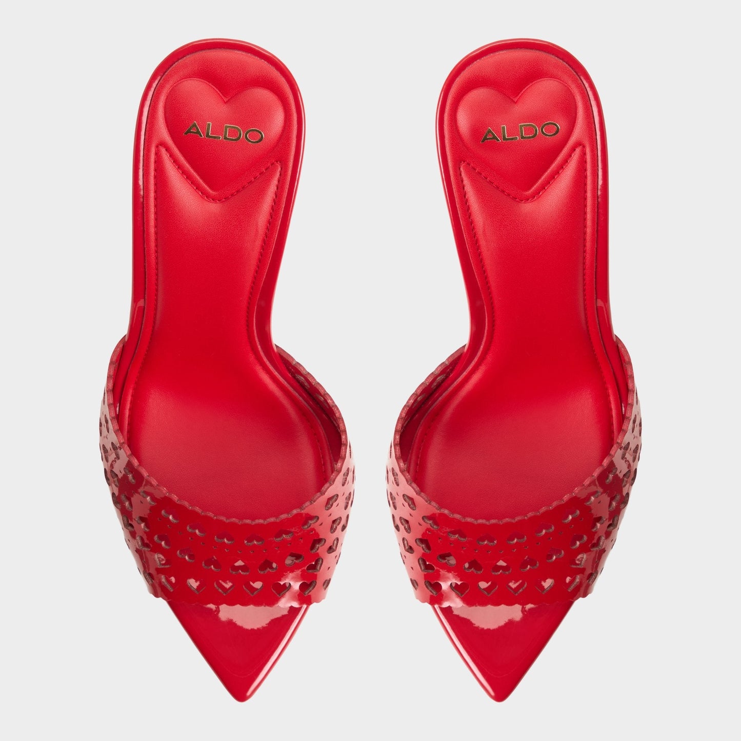 Lovemule in Medium Red - Heeled mule, Stiletto heel Aldo Medium red