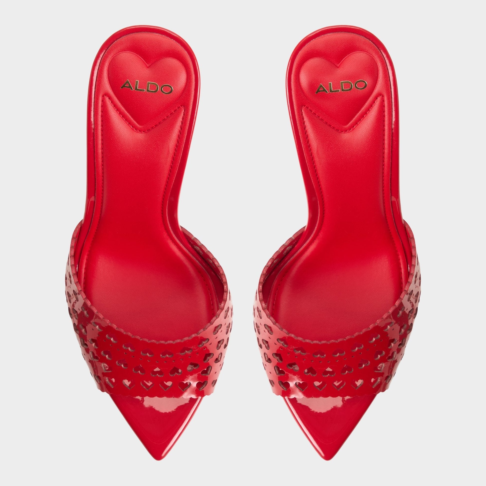 Lovemule in Medium Red - Heeled mule, Stiletto heel Aldo Medium red