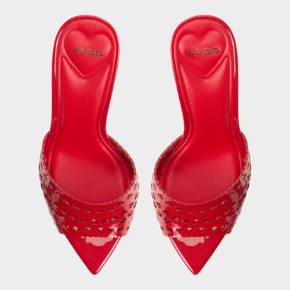 Lovemule in Medium Red - Heeled mule, Stiletto heel Aldo Medium red