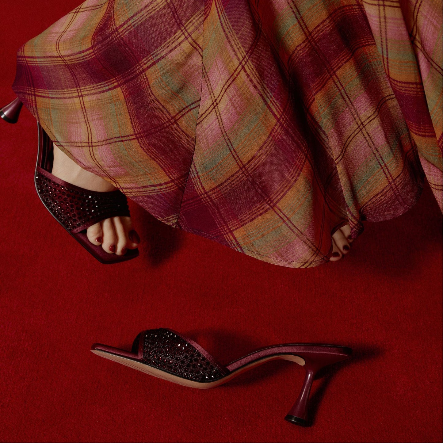 Agatha in Bordo - Heeled mule Aldo Bordo