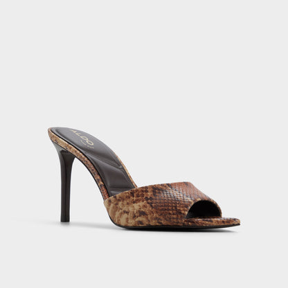 Anniebrilden in Brown Multi 14190598 - Heeled mule, Stiletto heel Aldo Brown multi