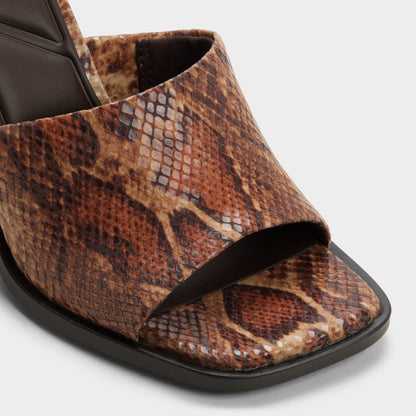 Re in Sophia Brown Multi14190695 - Heeled mule, Block heel Aldo Brown multi